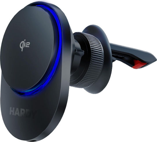 3MK Hardy Car Mobile Mount with Magnet and Wireless Charging MagSafe Black