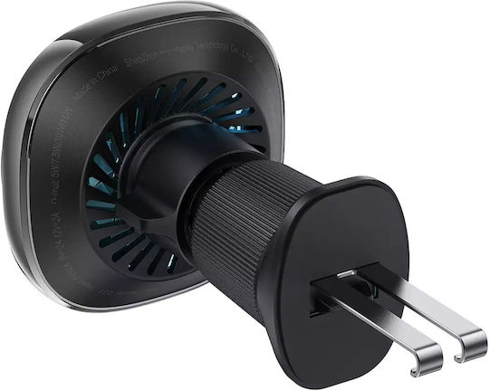 Acefast Car Mobile Mount with Adjustable Hooks and Wireless Charging Black