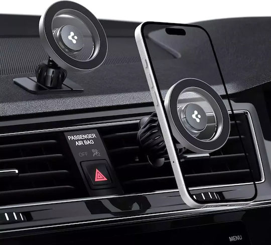 Spigen Magsafe Dashboard & Vent Car Mount Car Mobile Mount with Magnet MagSafe Silver