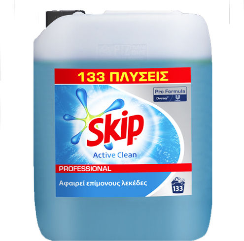 Skip Active Clean Επαγγελματικό Υγρό Απορρυπαντικό Ρούχων 10lt (133 Μεζούρες)