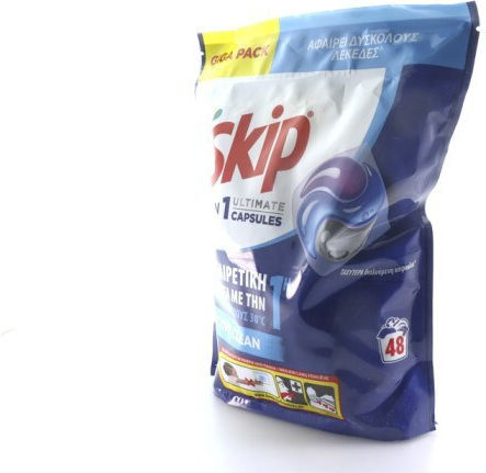 Skip Active Clean Απορρυπαντικό Ρούχων (48 Κάψουλες)