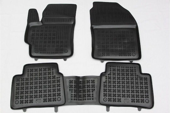 Rezaw Plast Set of Front and Rear Mats 3pcs Tray Type for Toyota Corolla 2018+ Black