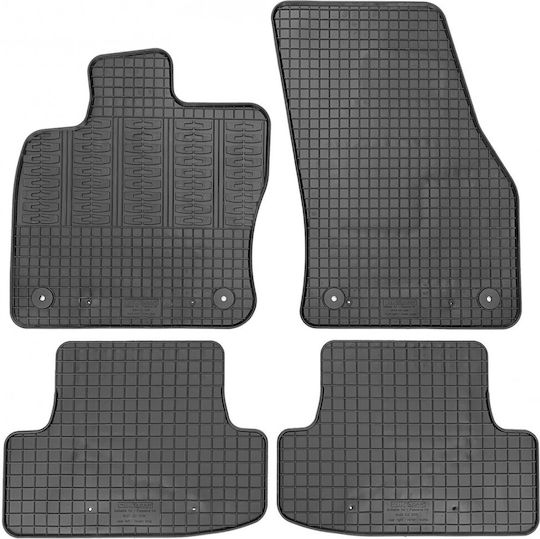 Cik Set of Front and Rear Mats 4pcs for Audi Q2 2017+ Black