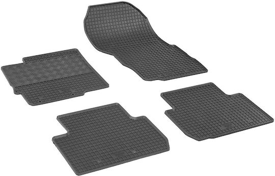 Rigum Set of Front and Rear Mats 4pcs for Mitsubishi Eclipse Cross 2018 Black