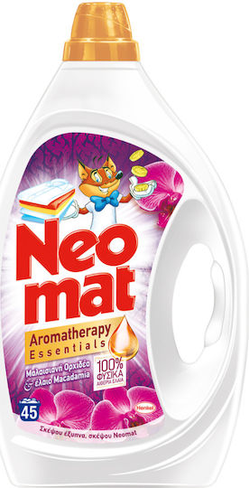 Neomat Aromatherapy Υγρό Απορρυπαντικό Ρούχων με Άρωμα Μαλαισιανή Ορχιδέα 25lt (45 Μεζούρες)