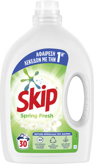 Skip Spring Fresh Υγρό Απορρυπαντικό Ρούχων 5lt (30 Μεζούρες)