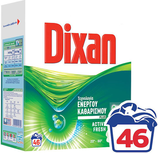 Dixan Deep Clean Перилен препарат за дрехи на прах с аромат Свежестта на пролетта 2.53кг (46 Мерителни чаши)