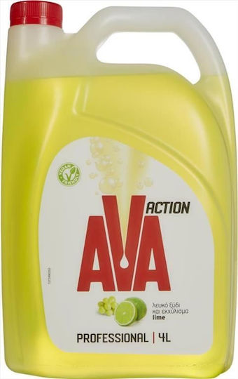 AVA Офис бюро Течно за Миене на Съдове с Аромат Оцет и лайм 1x4л