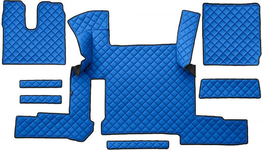 King Interior Front Mats 2pcs for MAN TGX 2020+ Blue