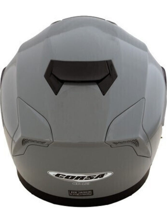 Corsa DVS CF159 Grey Motorcycle Helmet Flip-Up ECE 22.06 1750gr