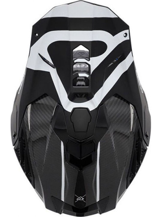 Acerbis Airstrike-C Black/White Κράνος Μηχανής Motocross ECE 22.06 1150gr