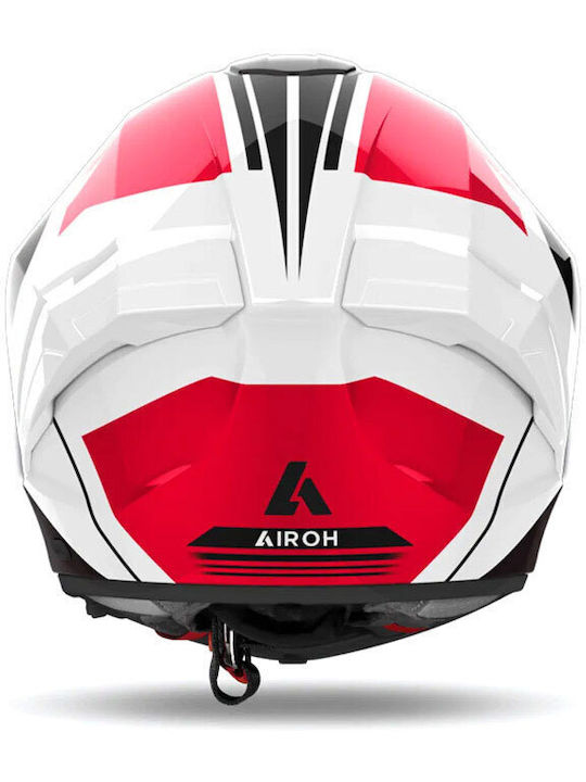 Airoh Matryx Thron Red Gloss Motorcycle Helmet Full Face ECE 22.06 Weight 1500gr with Pinlock and Sun Visor