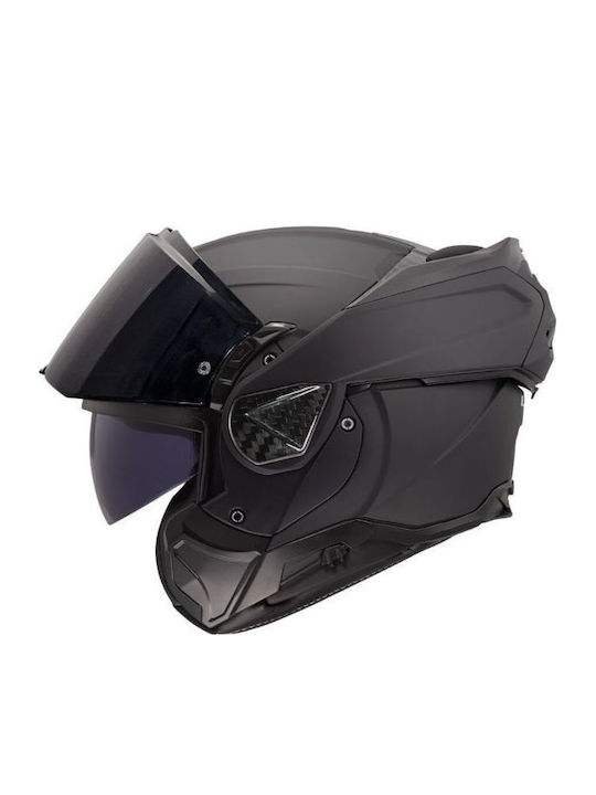 LS2 Advant II Triple Gloss White/Blue/Red Motorcycle Helmet Flip-Up ECE 22.06 1750gr with Pinlock and Sunvisor