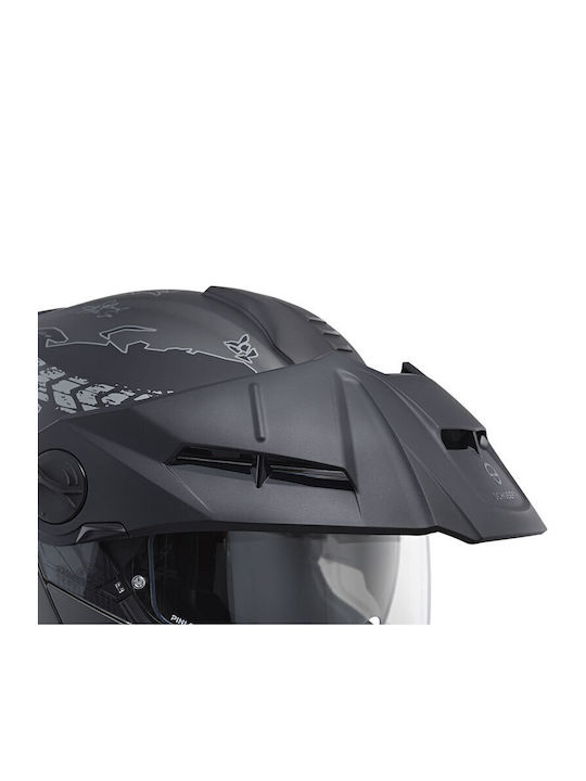 Schuberth E2 Atlas Anthracite Cască Moto Flip-Up ECE 22.06 cu Sunvisor