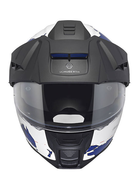 Schuberth E2 Atlas Blue Мотоциклетна каска Флип ъп ECE 22.06 с Sunvisor
