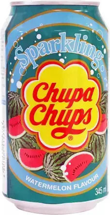 Chupa Chups Безалкохолна напитка Диня с Газировка в Кутия 345мл