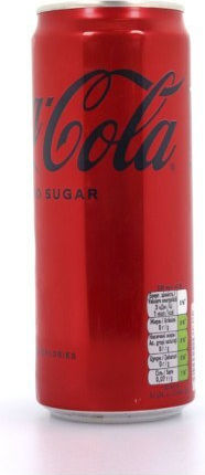 Coca-Cola Zero Cola mit Kohlensäure Ohne Zuckerzusatz in Kiste 330ml