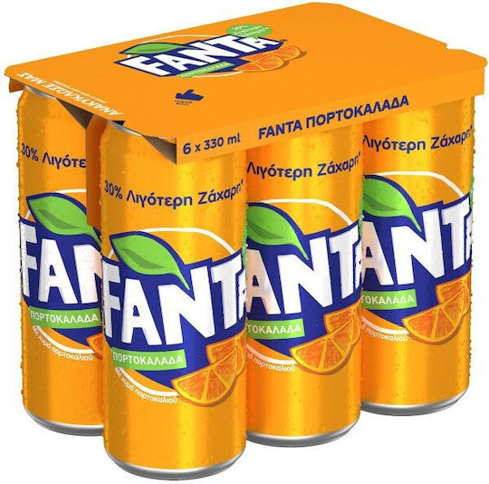 Fanta Πορτοκαλάδα με Ανθρακικό σε Κουτί 6x330ml