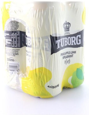 Tuborg Mixer Limonade mit Kohlensäure in Kiste 4x330ml