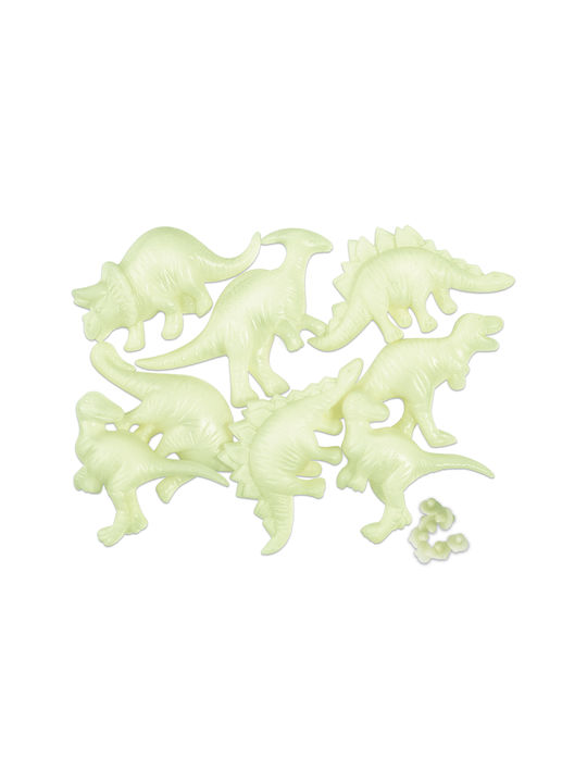 4M Autocolant Decorativ pentru Copii Perete Fluorescent 3D Dinosaurs 8buc