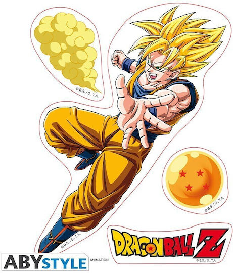 Abysse Kinder Wandsticker Dragon Ball Goku & Vegeta 16x11cm