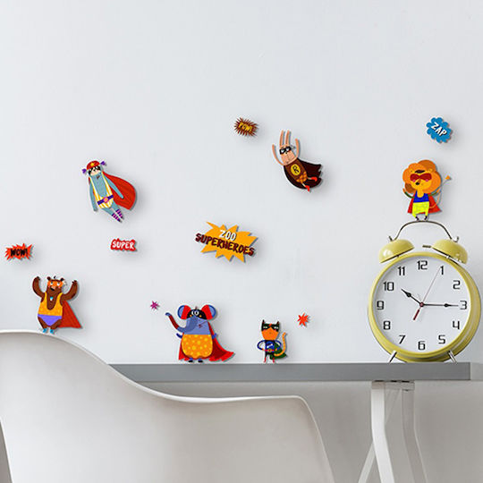 Ango Kids Foam 3D Wall Sticker Super Heroes 31.5x36cm 12pcs