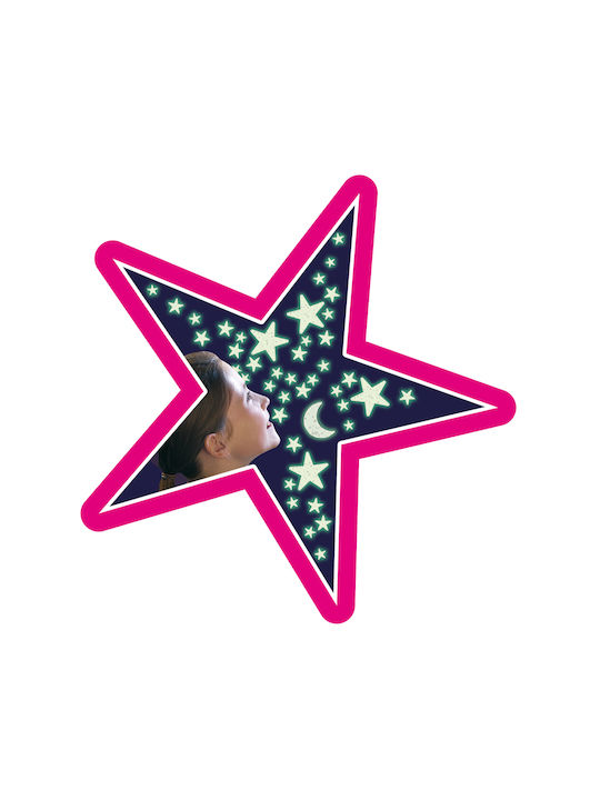Brainstorm Kids 3D Glow-in-the-Dark Wall Sticker Stars Glitter 40pcs