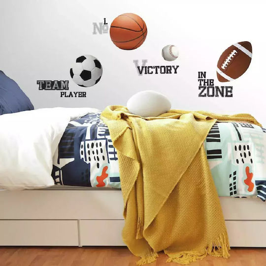 RoomMates Decor Autocolant Decorativ pentru Copii Perete All Star Sports 24buc