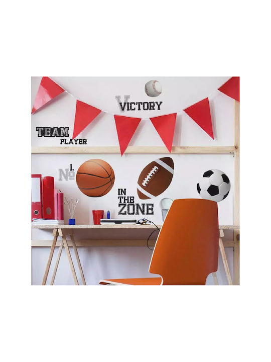 RoomMates Decor Autocolant Decorativ pentru Copii Perete All Star Sports 24buc