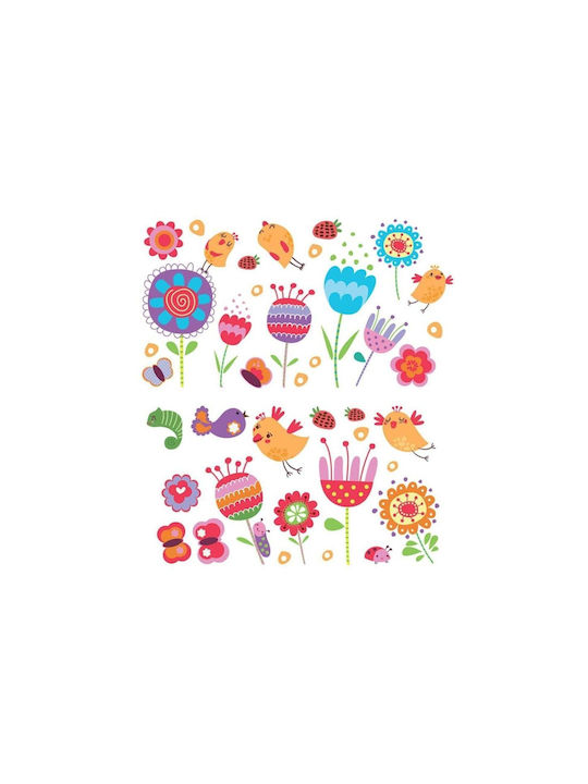 Ango Детска стикерна за стена Стена Birds & Flowers 115x95бр 39бр
