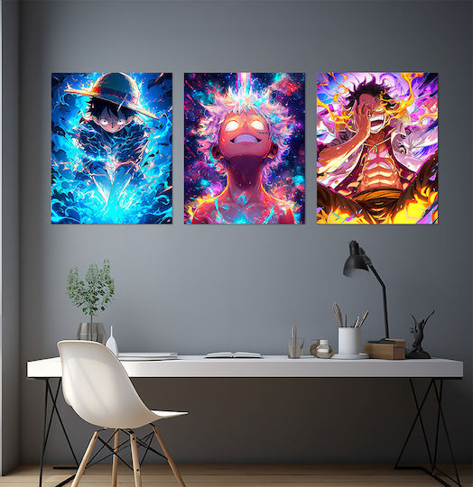 Πίνακας Καμβά One Piece Monkey D Luffy Flame Frenzy Knv2706 65cm X 95cm