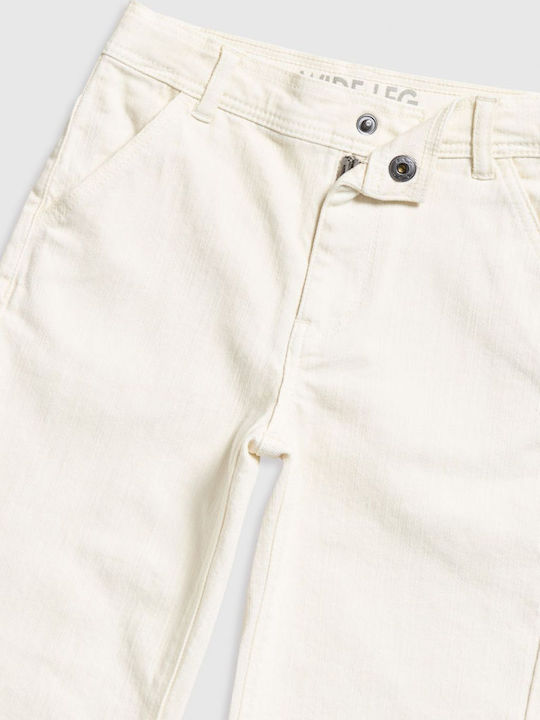Pantalon Jeans Pentru Copii Ecru