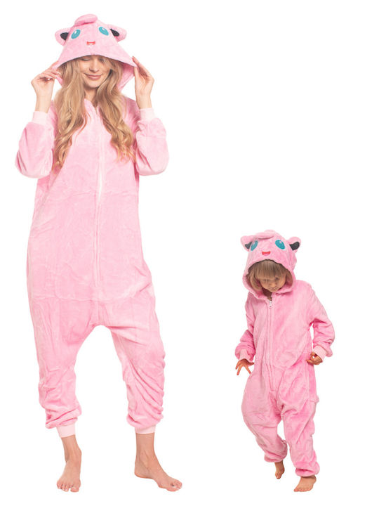 Kinder Einteiliger Schlafanzug Pink