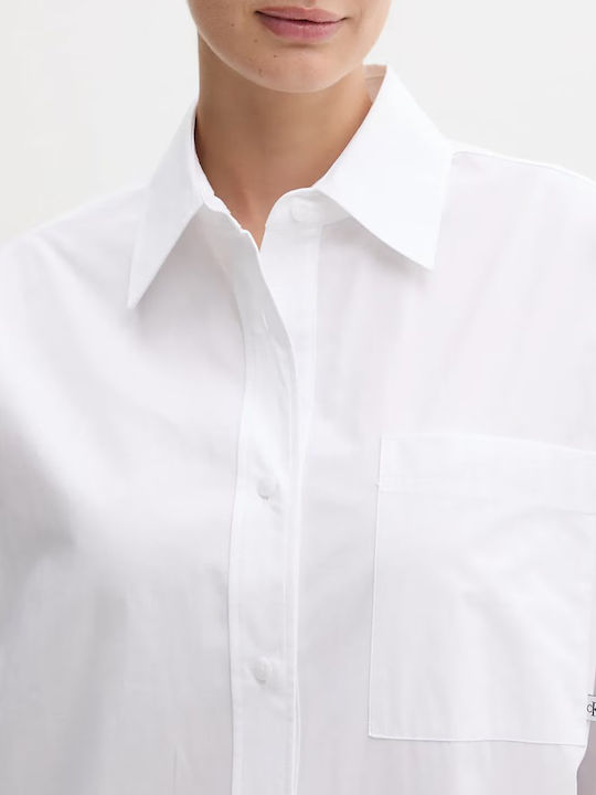 Καλοκαιρινό Mini Σεμιζιέ Φόρεμα Brilliant White