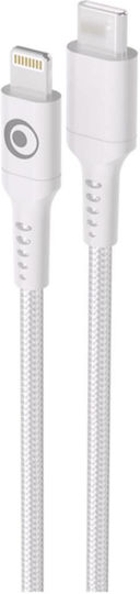 Bigben Connected USB-C мъжки/Lightning 3A Power Delivery 60W 1.2m Заряден и Преносен Кабел Бял