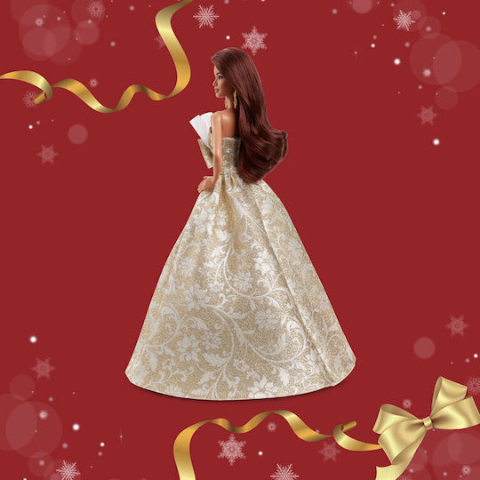 Barbie Holiday 2025 Кестенява коса Колекционерска Кукла за 6+ години+ години