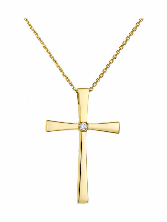 Kritsimis Gold Kreuz 14K Beidseitig Kritsimis Gold Kreuz 14K Beidseitig