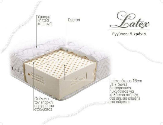 Linea Strom King Size Ανατομικό Στρώμα Latex / Foam 200x200x21cm