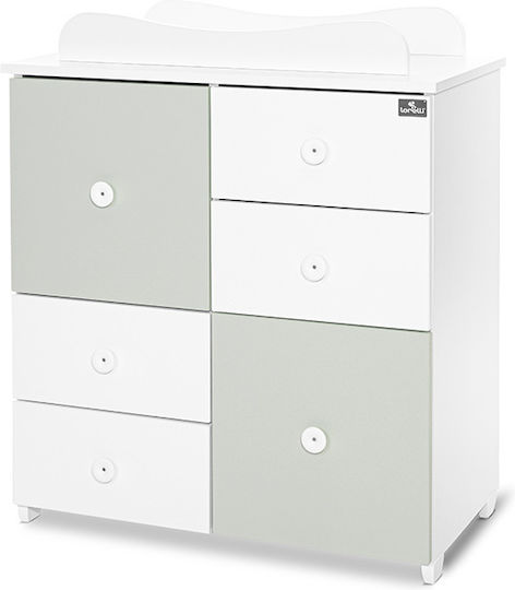 Baby Kommode mit 6 Schubladen Weiß 83x71x96cm