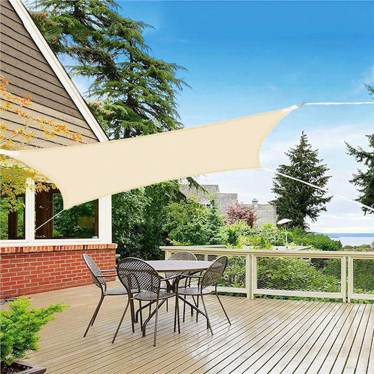 4x3 M Shade Sail Terrace Balcony Waterproof UV Protection Cream