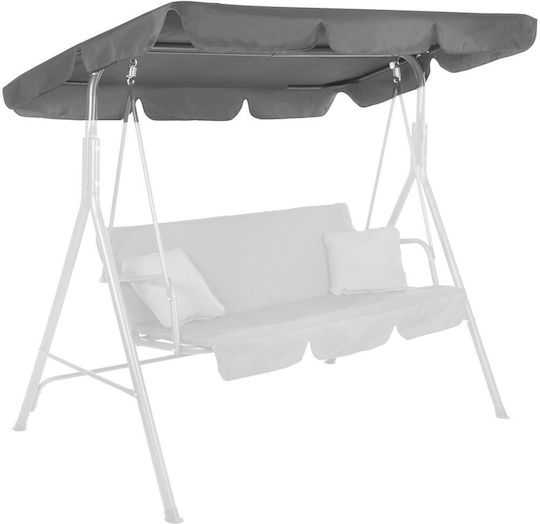 Copertină Din Pânză Pentru Balansoar Mare De Grădină Vizieră 220x115 Cm Gri