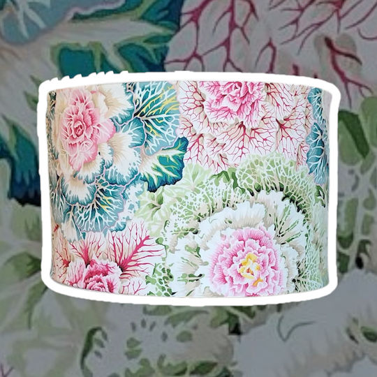 Oxygen Flowers Κρεμαστό Φωτιστικό Μπλε με Ντουί E27 35x20εκ.