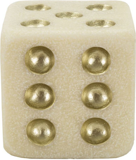 Διακοσμητικο Polyresin Ζαρι Εκρου Χρυσο 12x12x12 Εκ