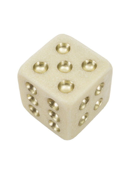 Decorativ Polyresin Zar Crem Auriu 12x12x12 Cm