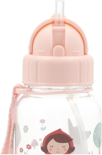 Tutete Plastic Kids Water Bottle with Straw Tritan 500ml