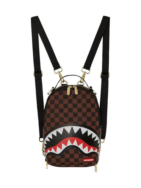 Sprayground Sharks in a Hole in Paris Αδιάβροχο Καφέ