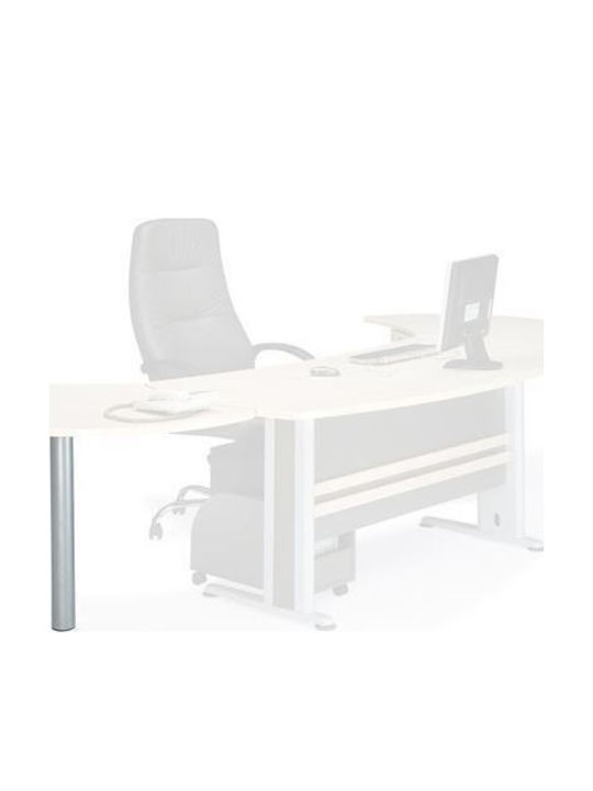 Schreibtisch Executive Holz Cherry/dark grey 180x80x75cm