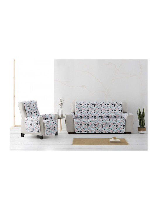 Sofazip Elastic Cover for Three Seater Sofa White 160εκ. 1pcs SZMATSURF