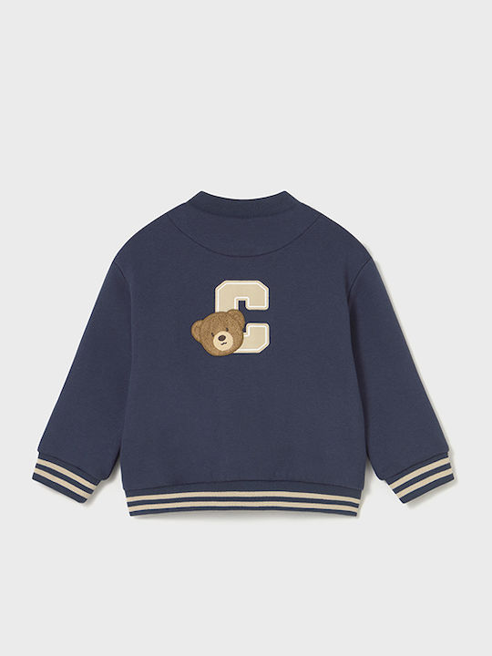 Kids Cardigan Cotton Blue