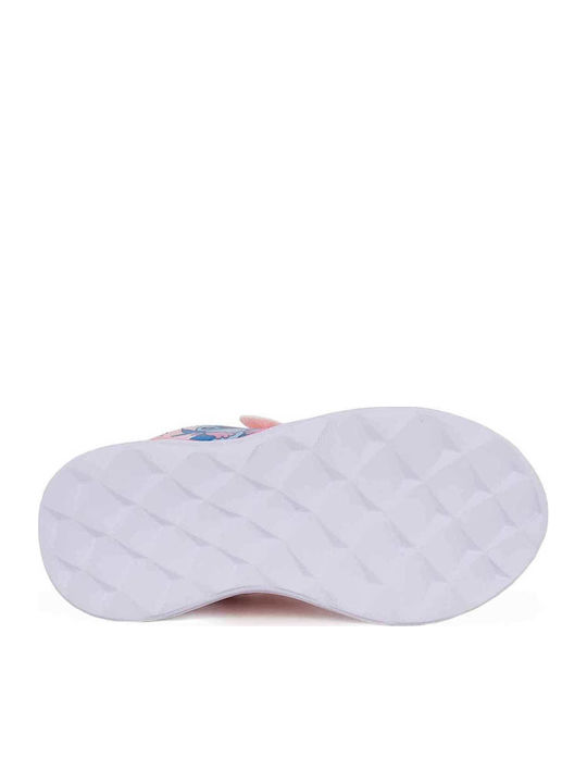Stitch Kids Sneakers with Scratch & Lights Pink